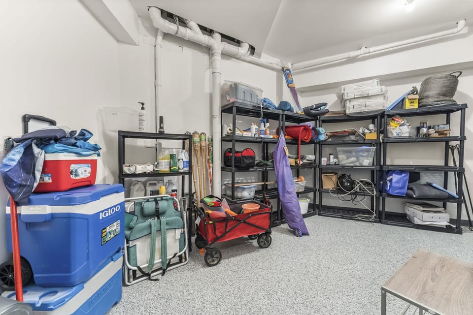 First floor utility room containing everything you need for a beach day!