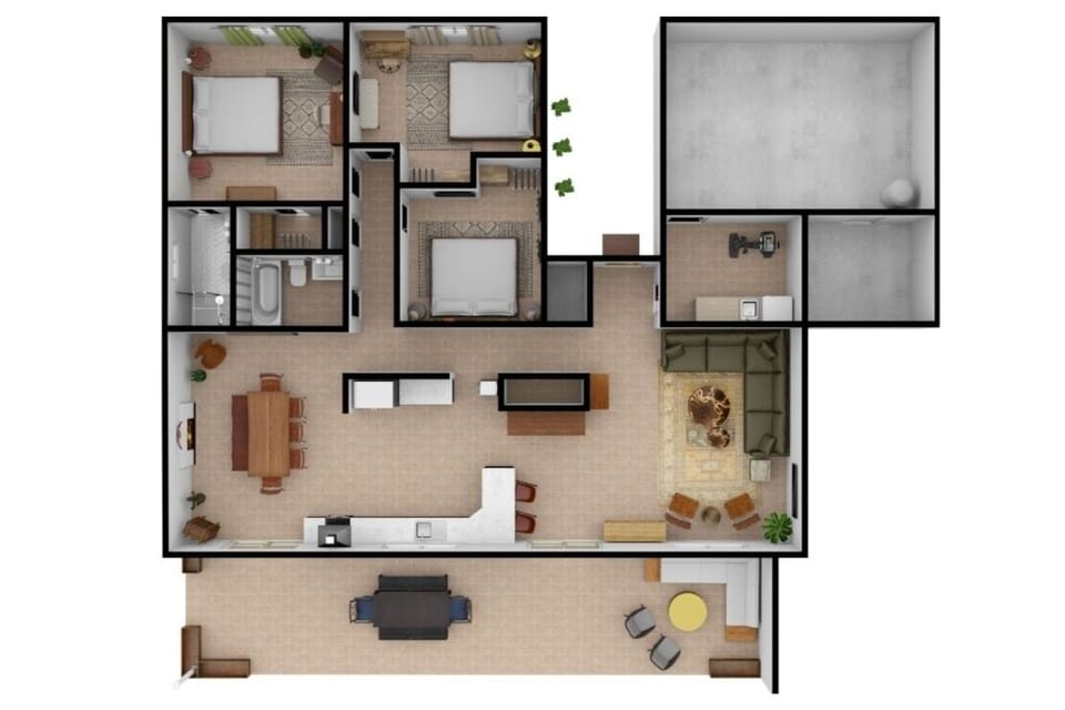 Floorplan rendering. 
