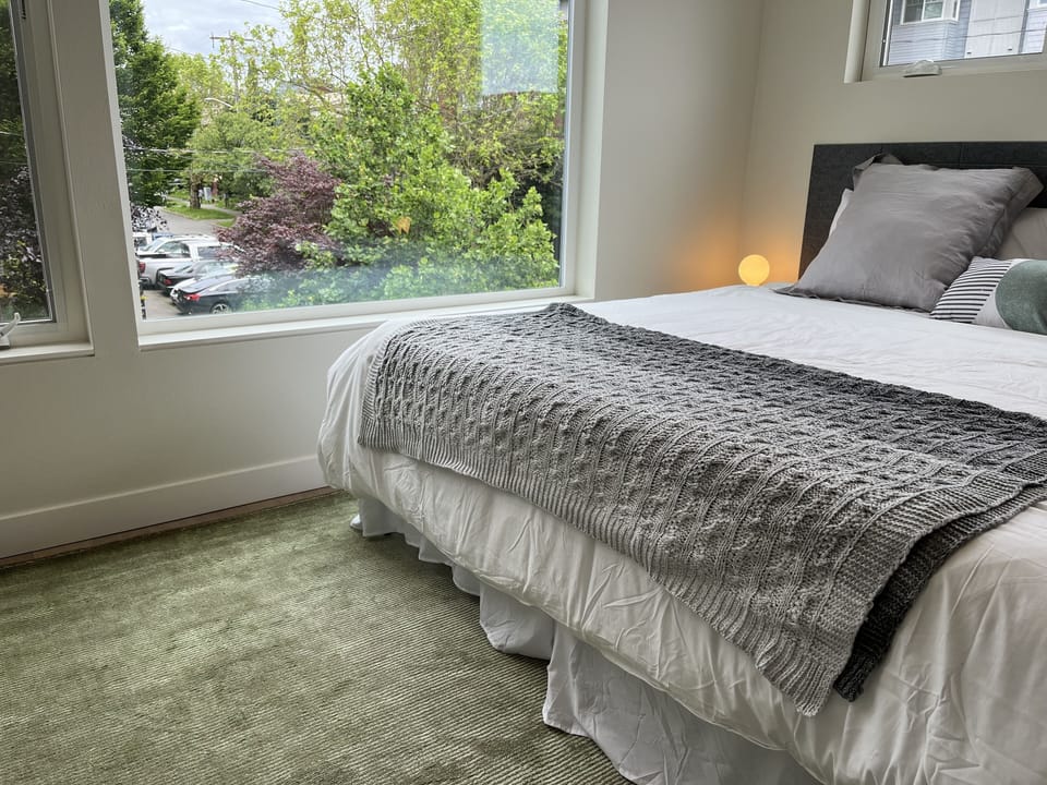 Peaceful view from this bedroom