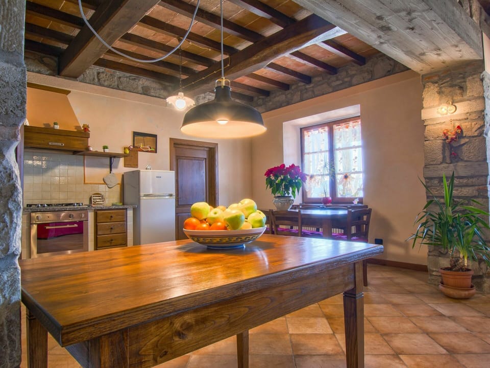 Sky, Cloud, Food, Plant, Tableware, Table, Window, Mountain, Fruit, Wood