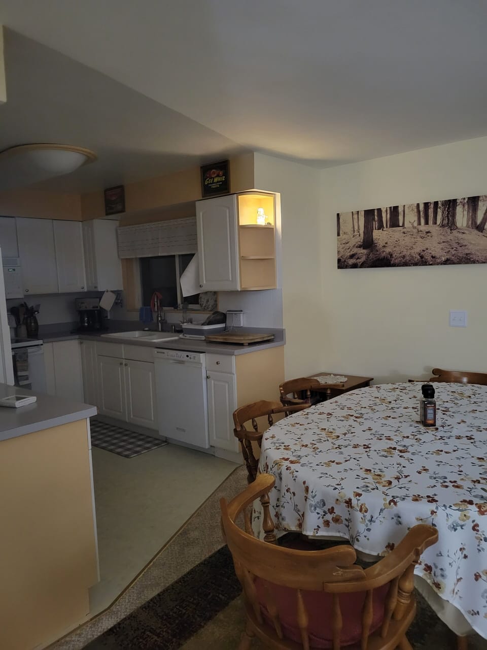 Dining area and kitchen