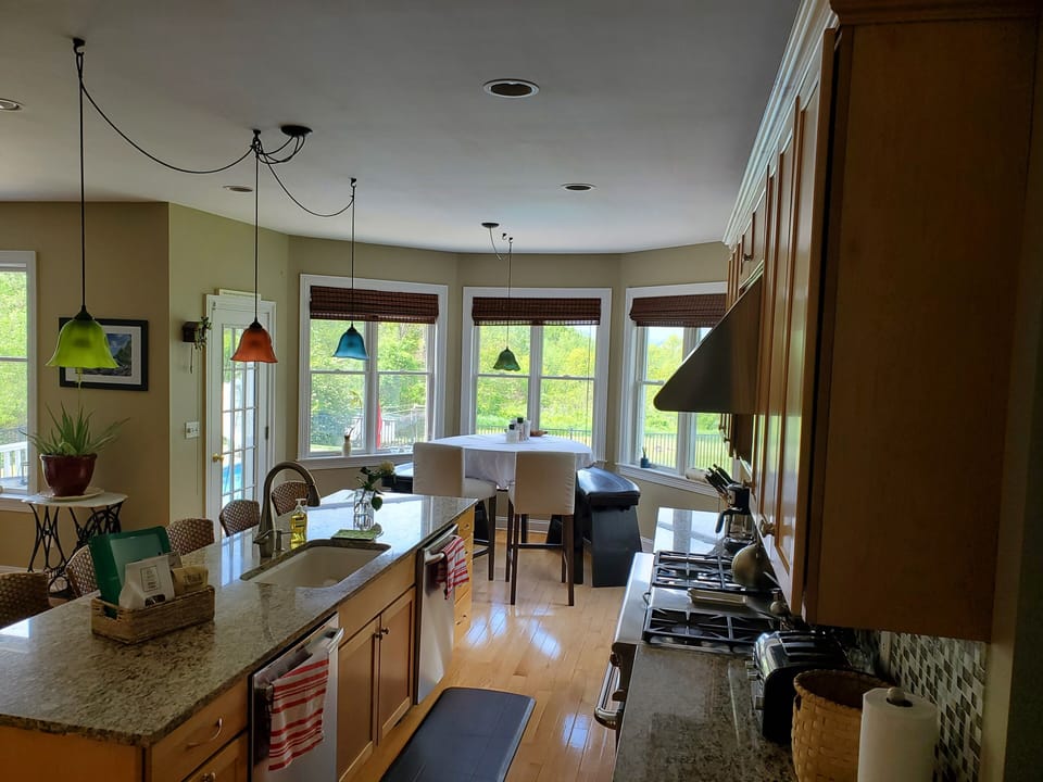 Kitchen with two dishwashers and commercial grade oven and stove