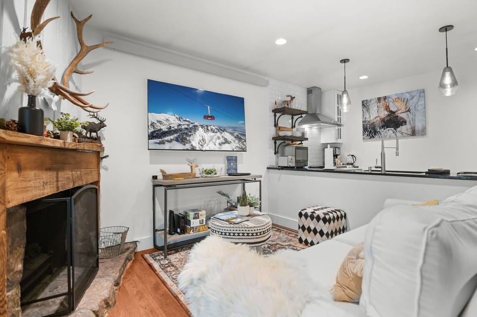 Living Room Electric Fireplace.  Netflix Included.