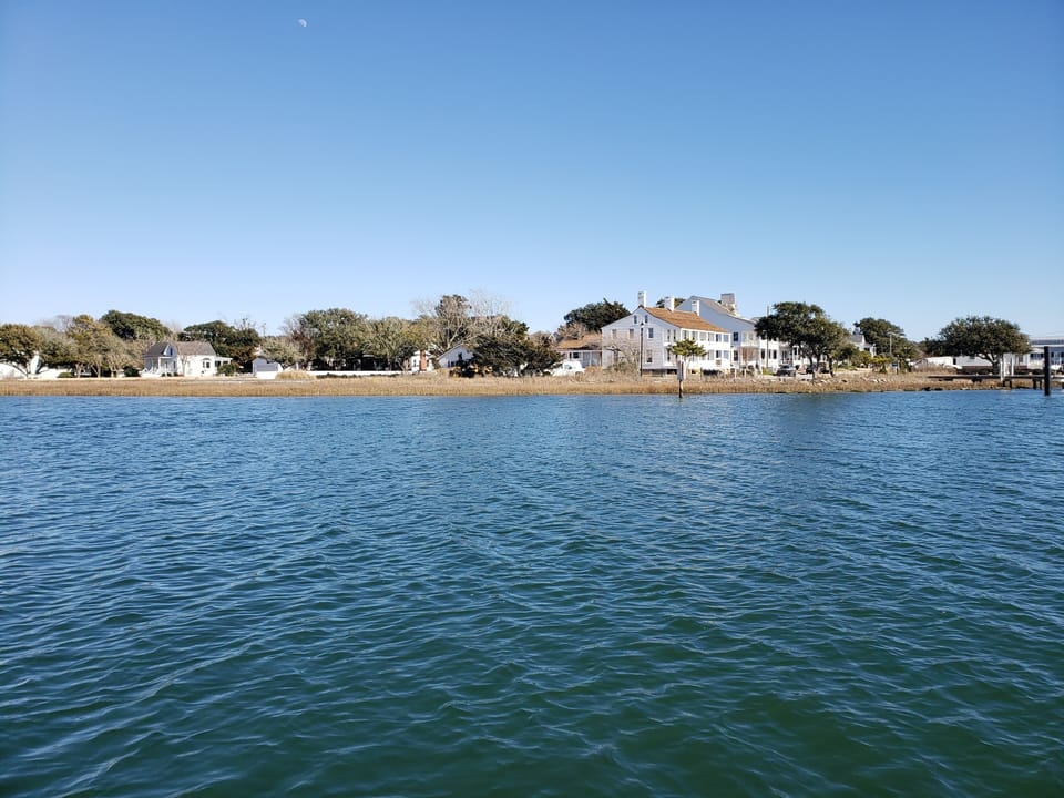 View towards condo complex from Gallant's Channel 