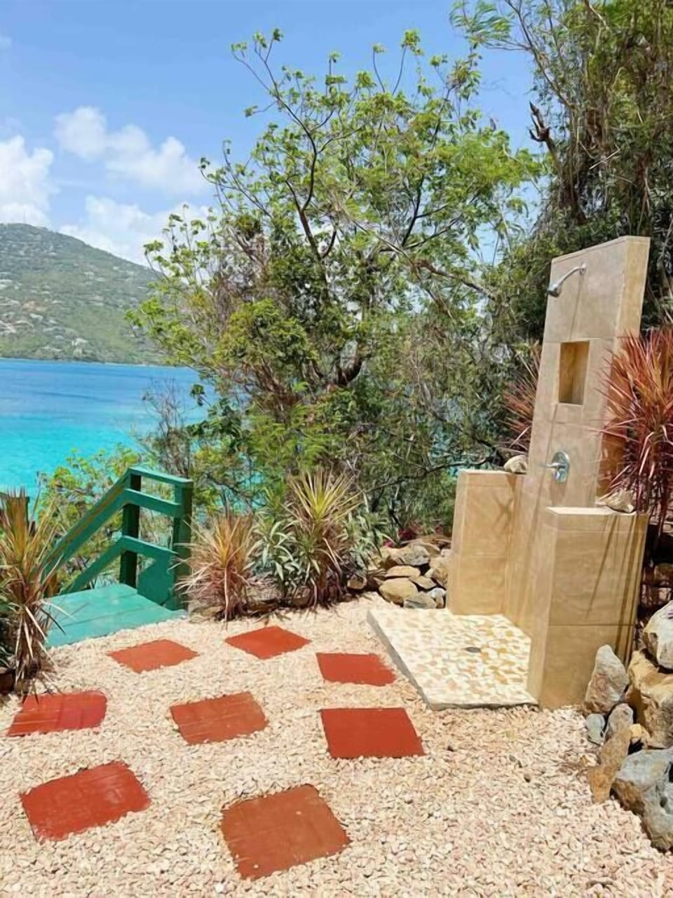 Recharge in our outdoor sunlight shower