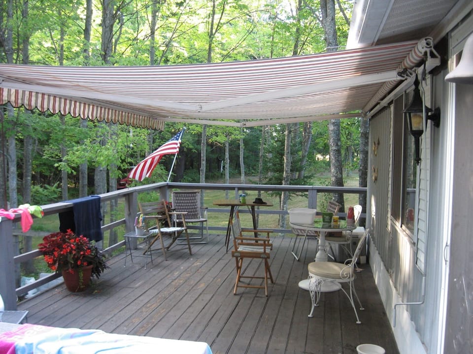 Deck overlooking Carpenter Lake