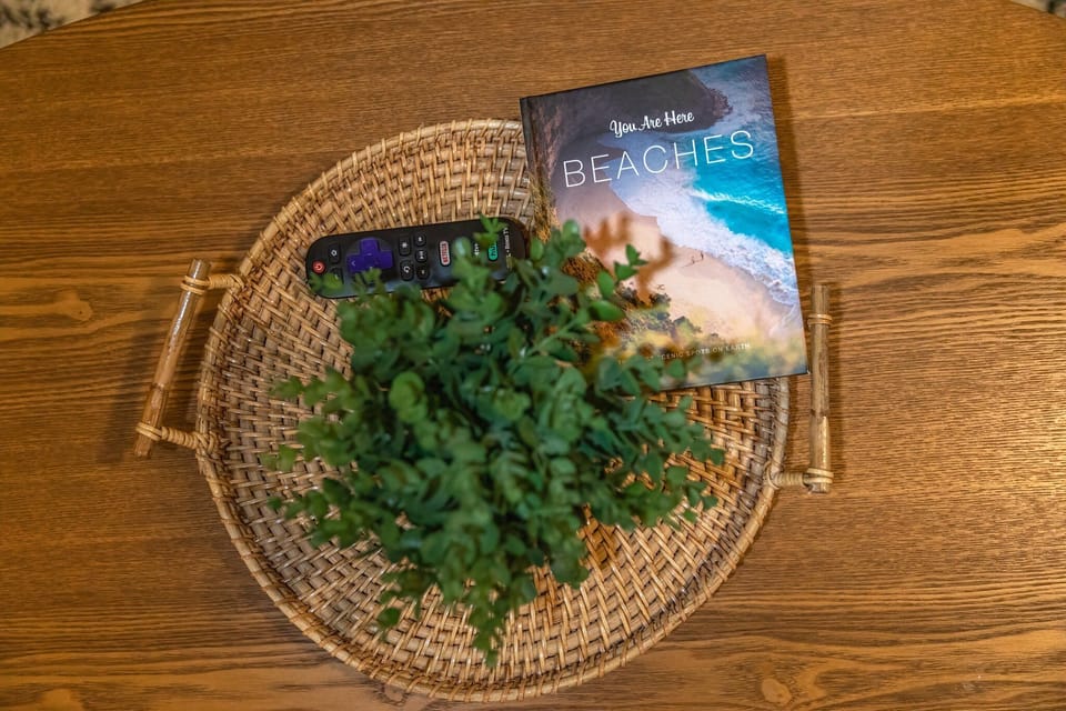 Beachy coastal decor throughout the home