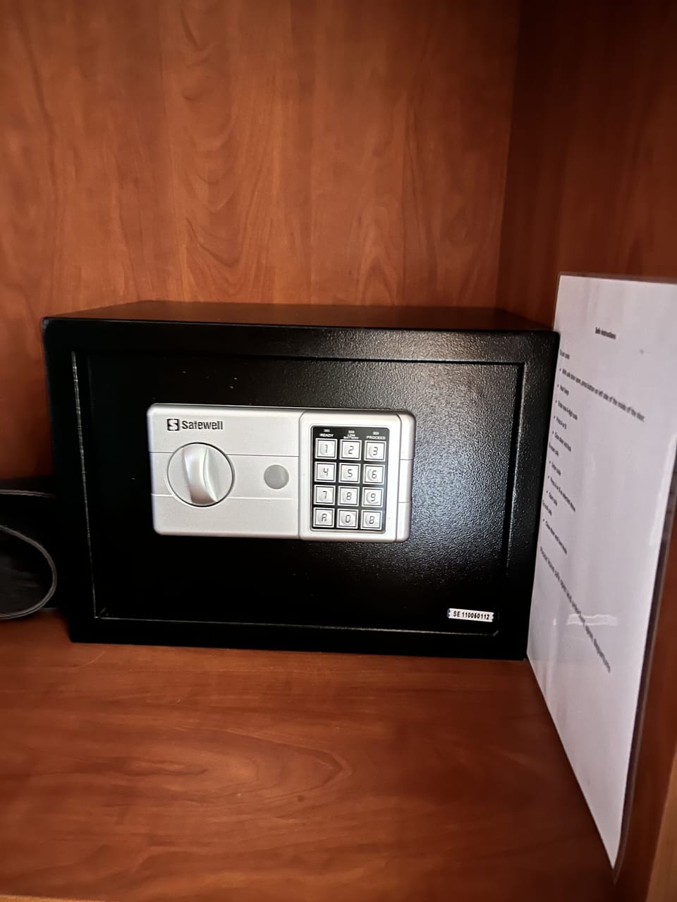 Safe to keep your important belongings in.
