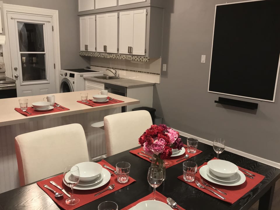 Dining ara and kitchen