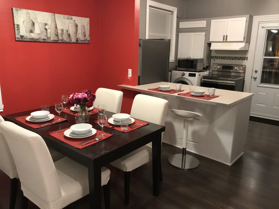 Kitchen and dining area