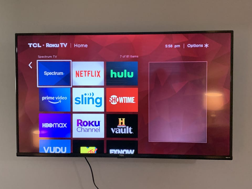 50" Smart TV with Spectrum TV