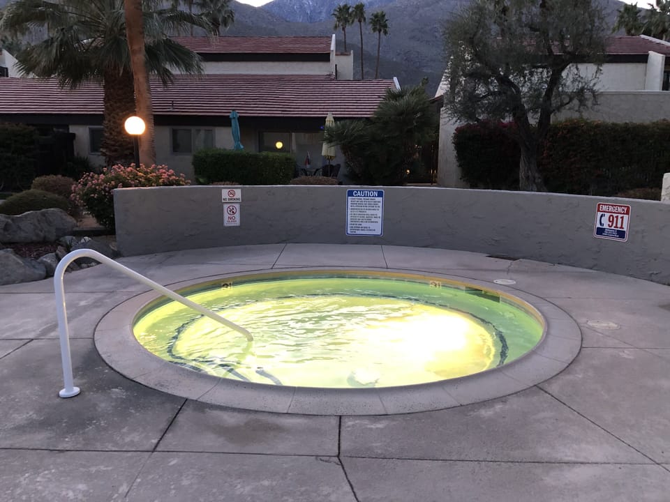 The hot tub is great for a soak!