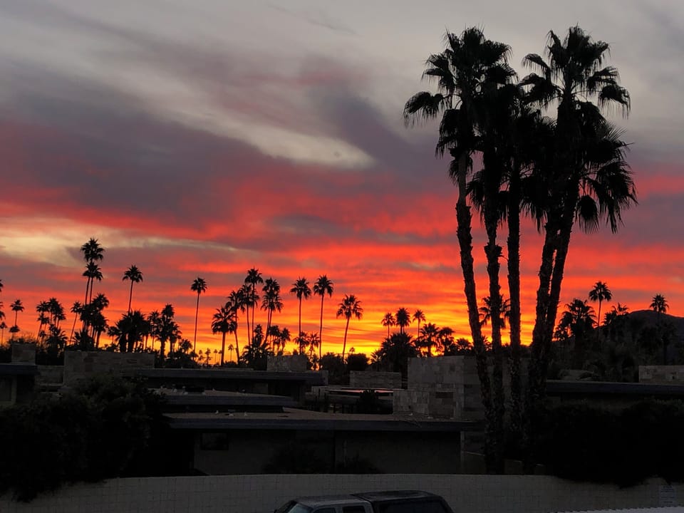 Sunrise view from the balcony