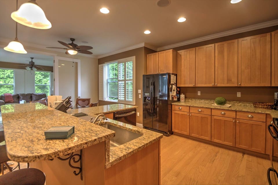 Gorgeous open kitchen with room to spread out while you cook.