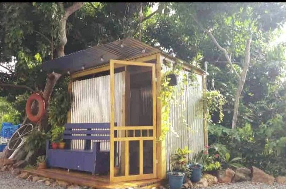 Your private outdoor bathroom. 
