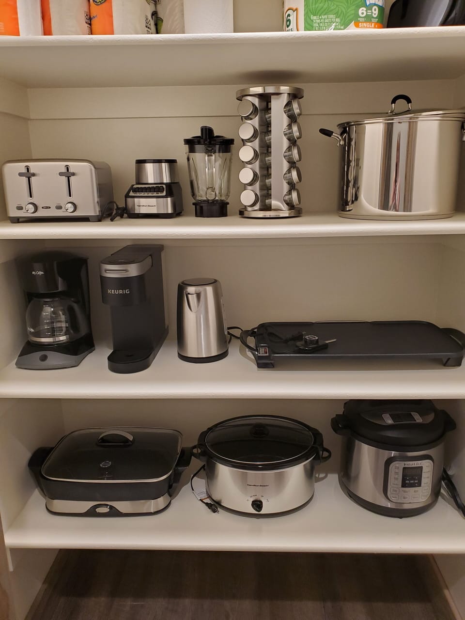 Small Appliances in Pantry