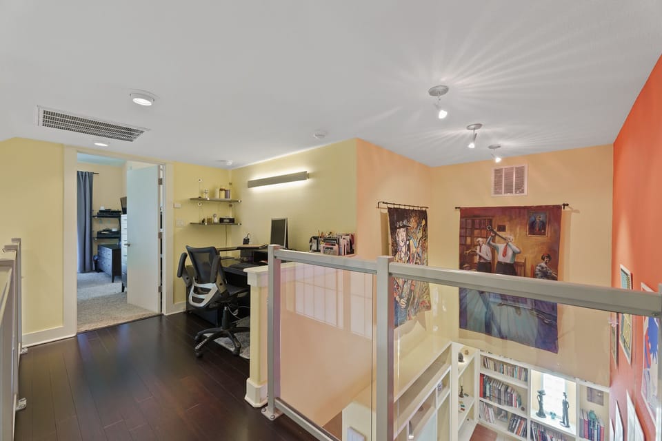 Upstairs workspace