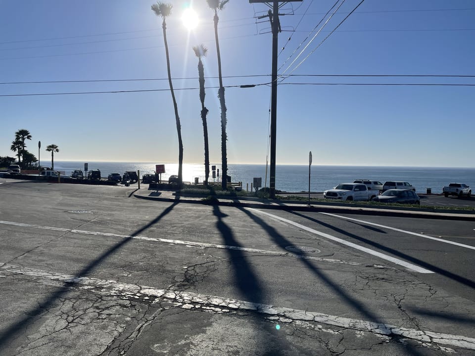 This is Torrance Beach, approximately 5 miles away, wonderful beach!