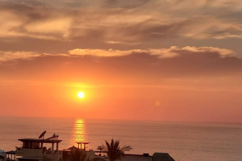 Sunset view from the Villa