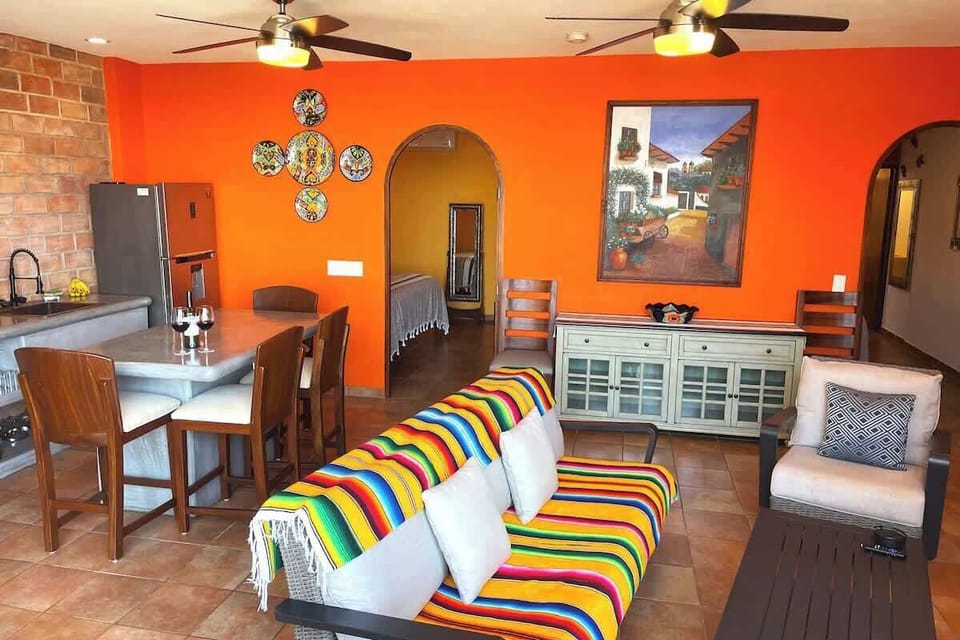 Both Bedrooms are off the living area.