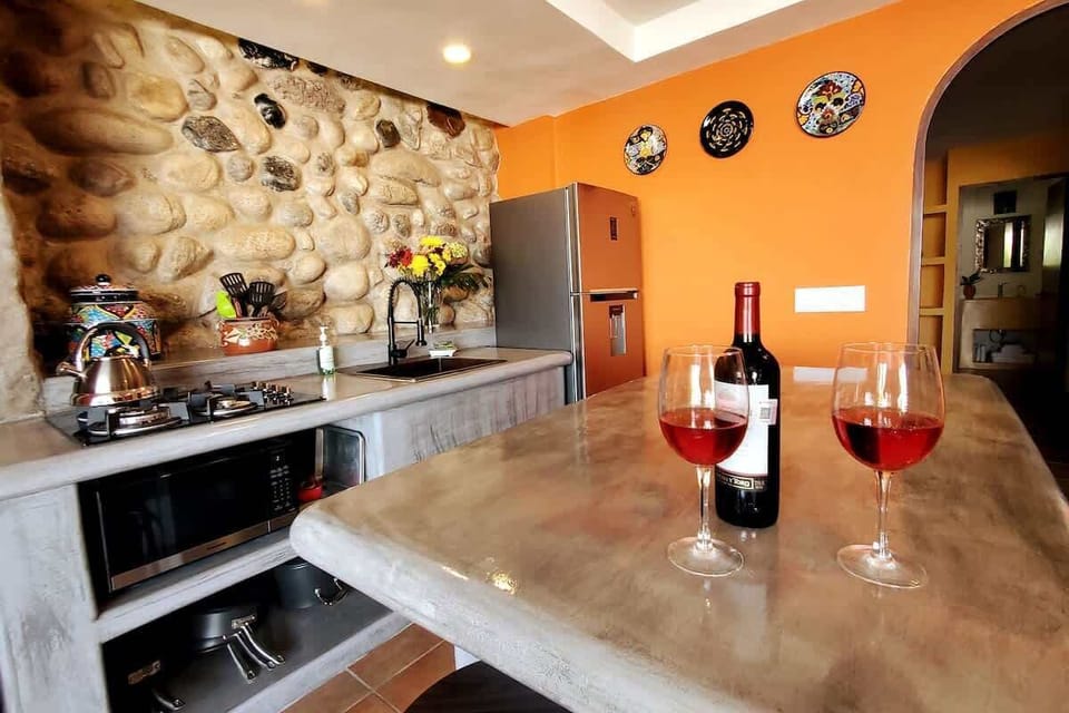 close up view of kitchen area