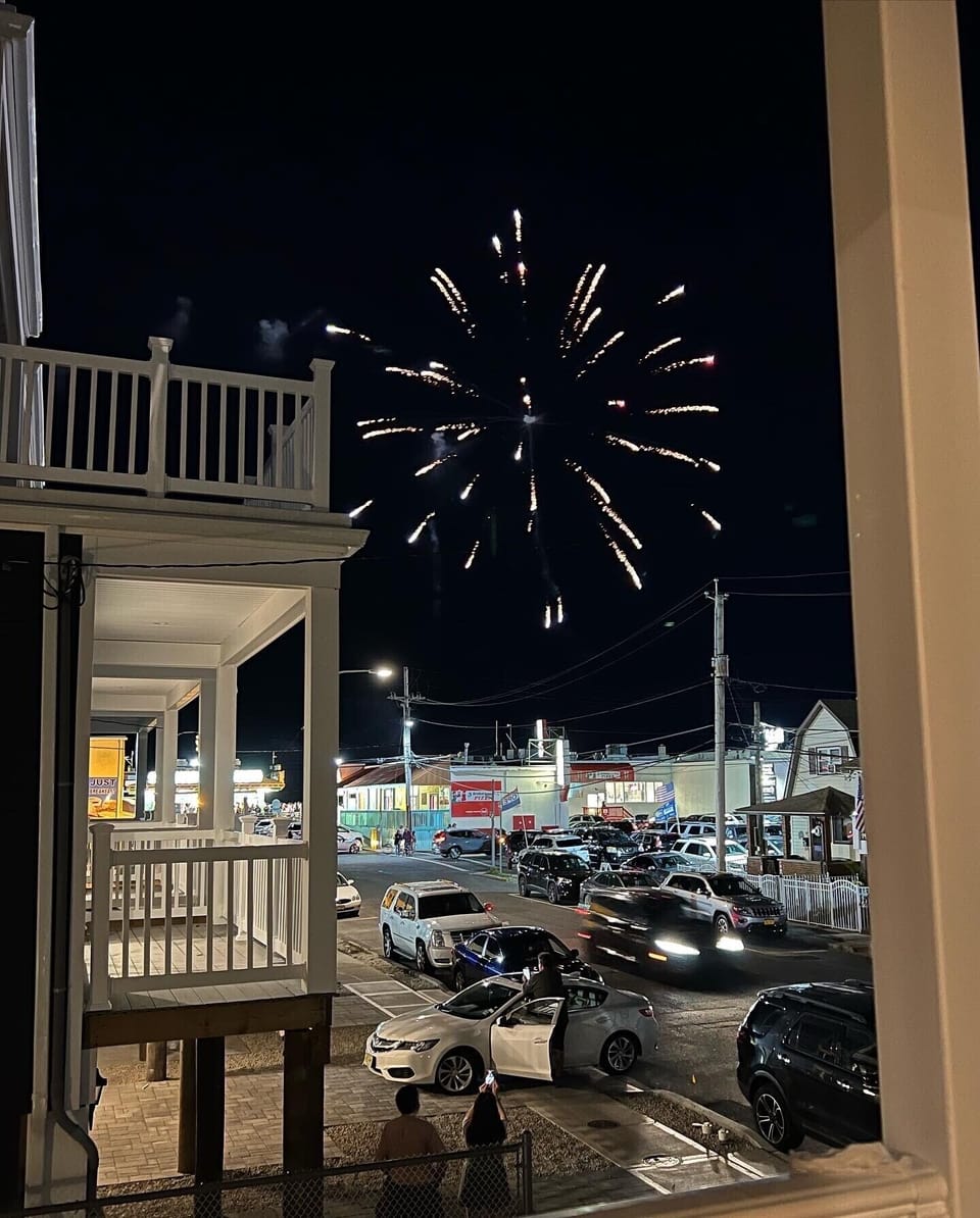 Seaside Heights fireworks from our patio!  Sit on our patio and enjoy the view!
