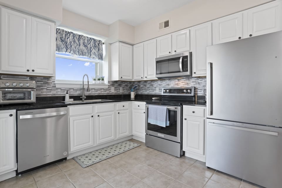 Recently updated kitchen with modern appliances