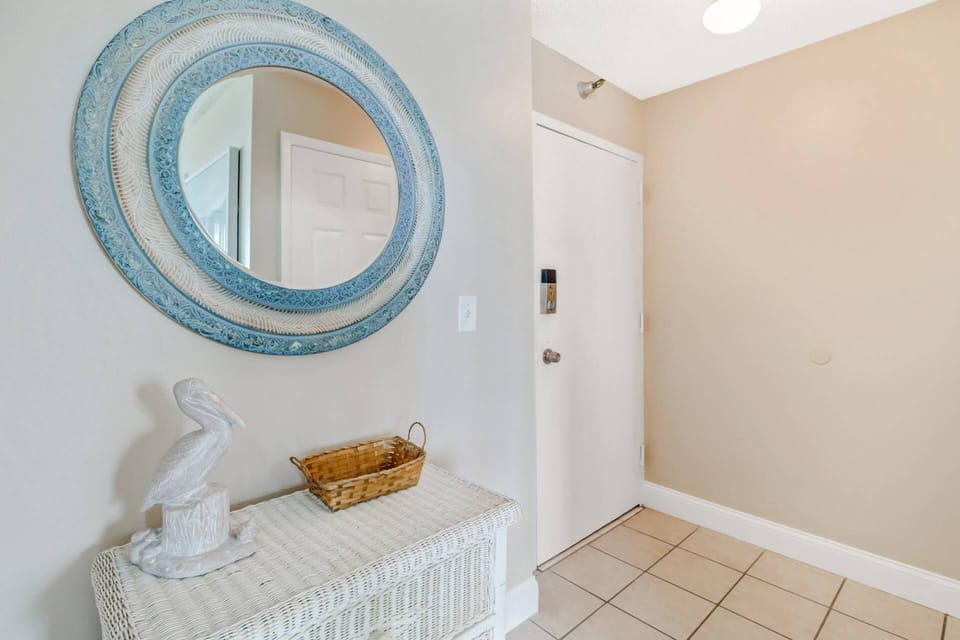 The front door operates on an electronic door lock, meaning no contact check-ins, and no keys to keep track of.
