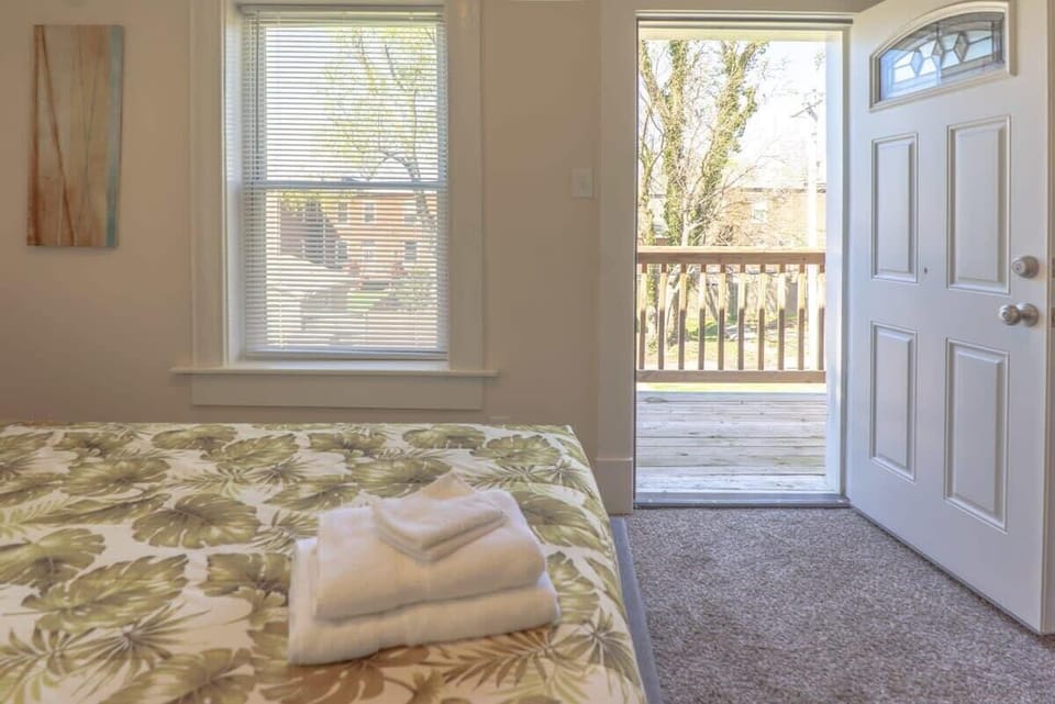 Step on out our patio door and enjoy the morning air.