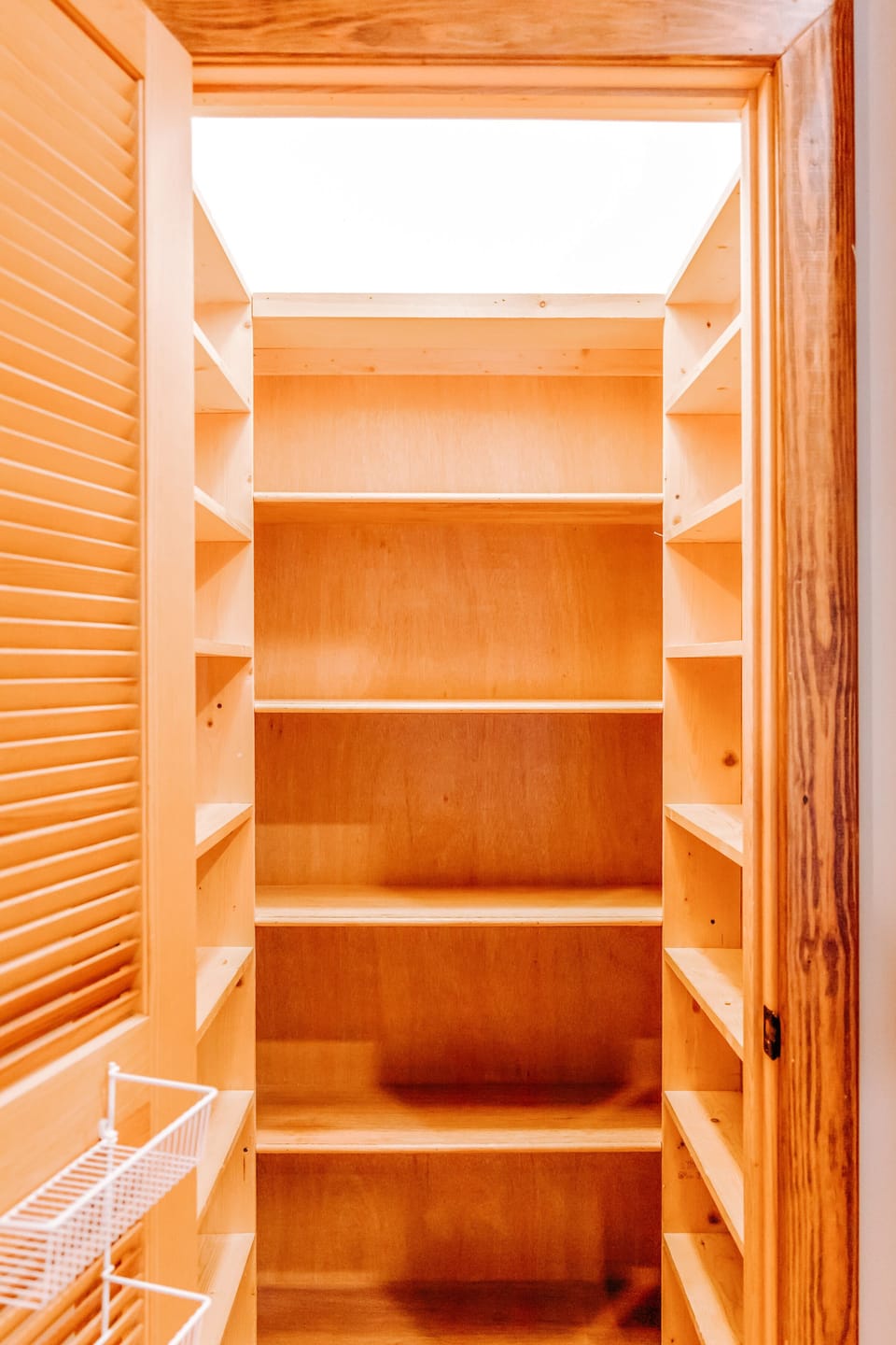 Large walk in pantry next to the kitchen. 