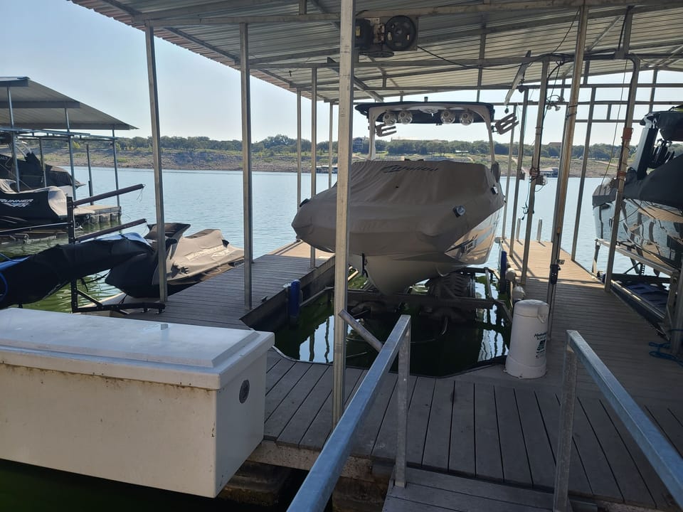 Swim & Fish from this end of the boat dock