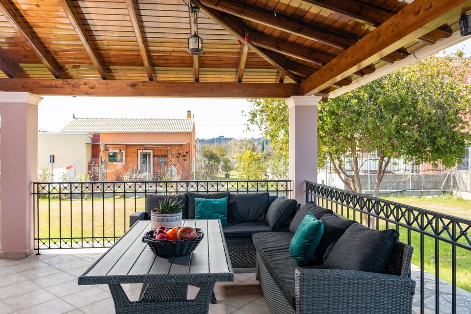 Riverside City Villa Corfu Balcony