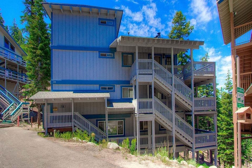Exterior of the condo complex