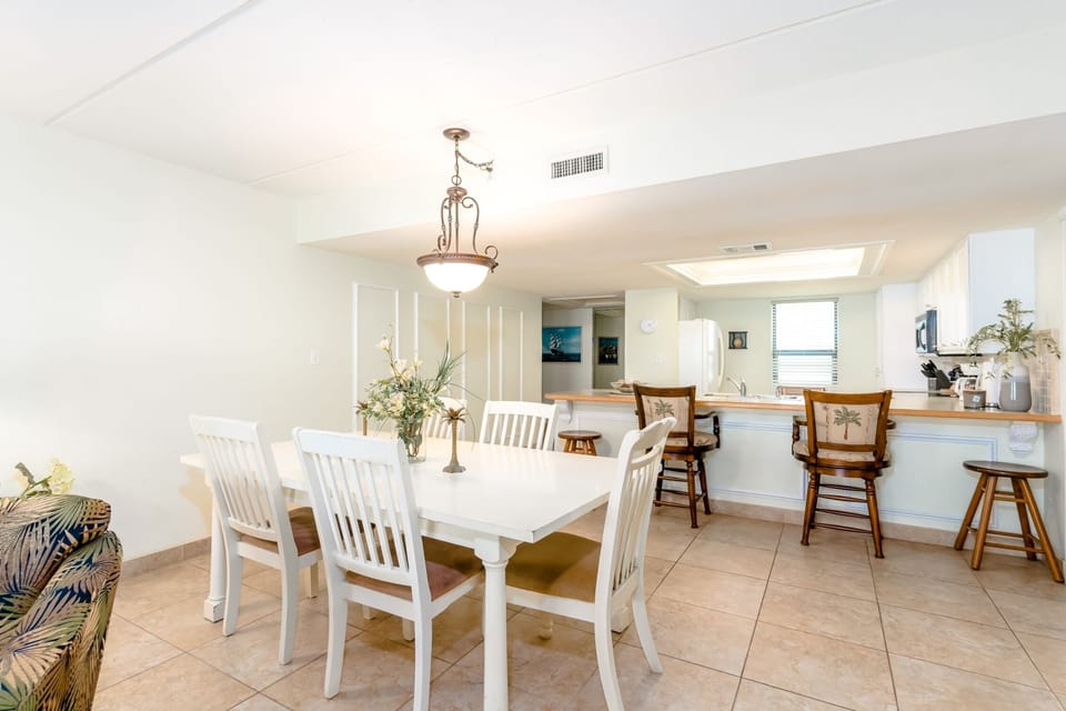 Gather around the table for a fun family meal. 