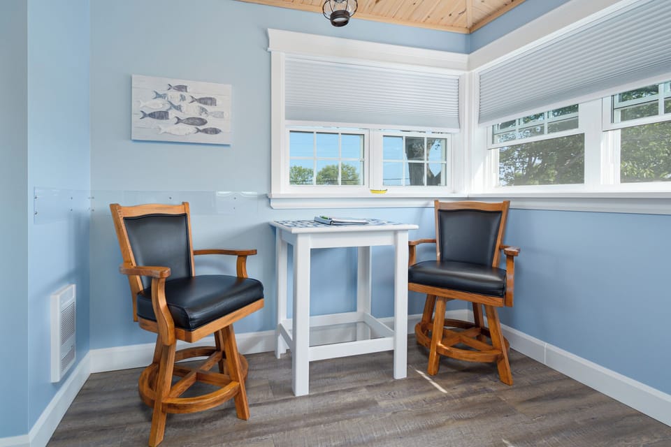 Seating area upstairs
