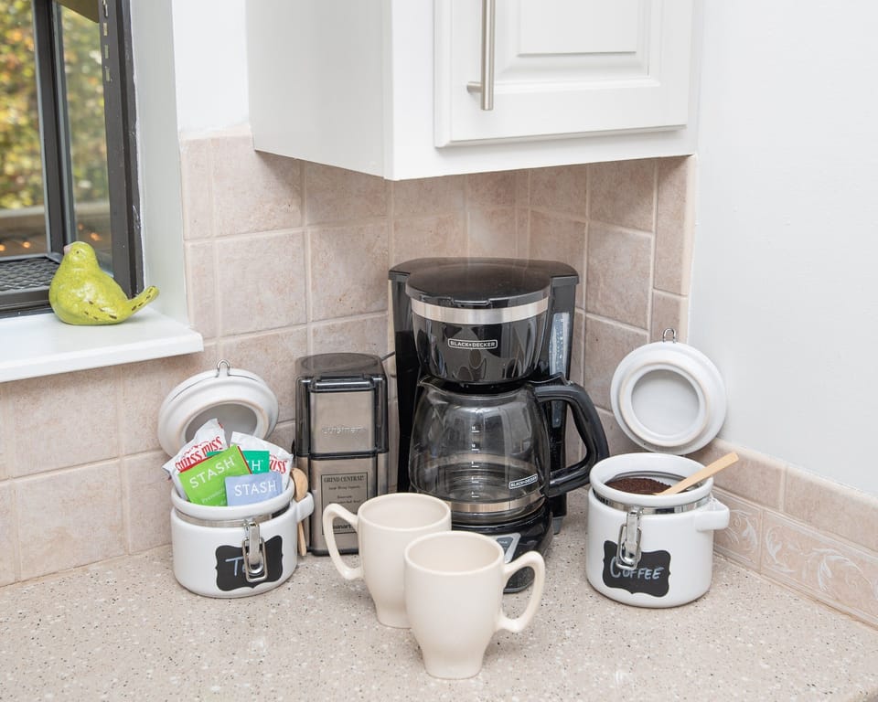 Stocked coffee and tea 