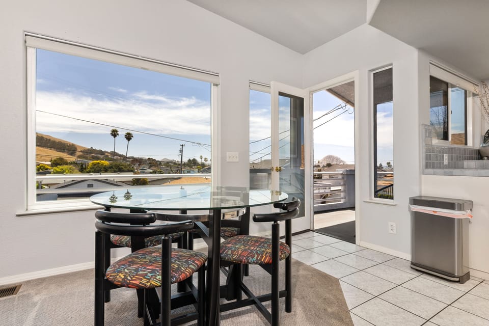 Beautiful views from living room and kitchen