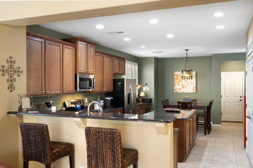 Spacious kitchen and dining