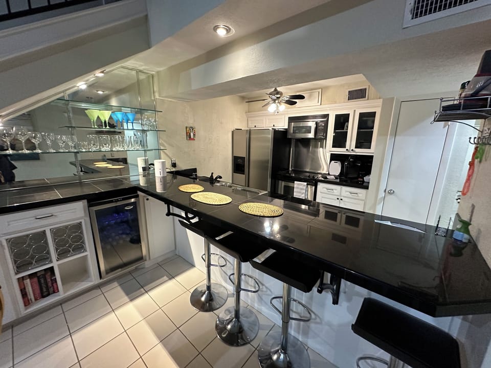 Fully stocked kitchen
