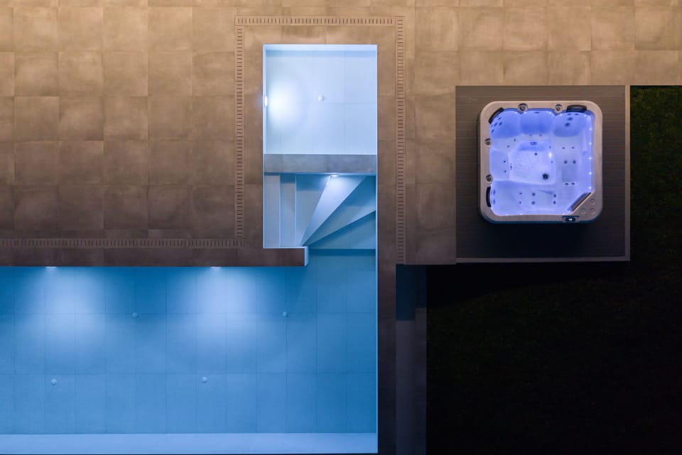 Panoramic views from our Spa Whirlpool and Swimming pool 