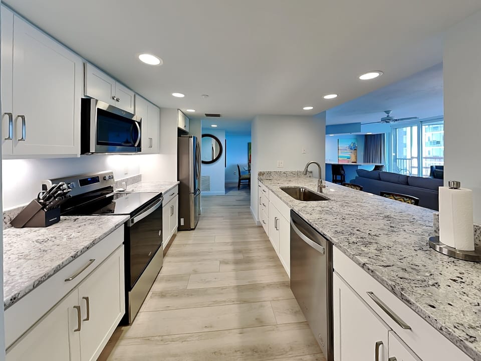 Fully Equipped Kitchen with Stainless Steel Appliances
