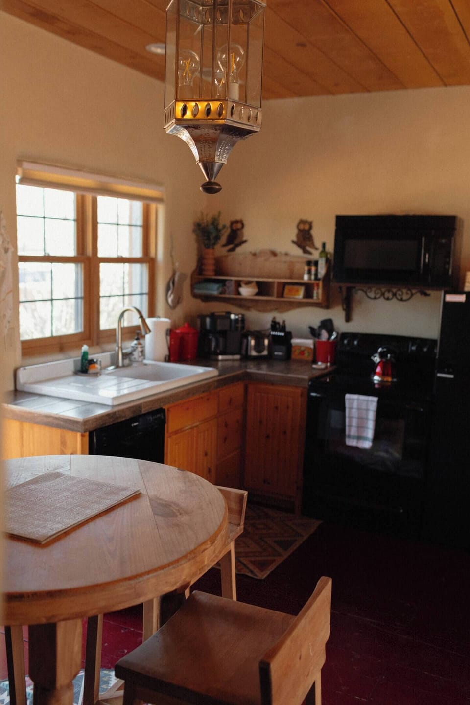 the kitchen has everything you need to feel at home- electric stove, oven , microwave, dishwasher, refrigerator, and freezer