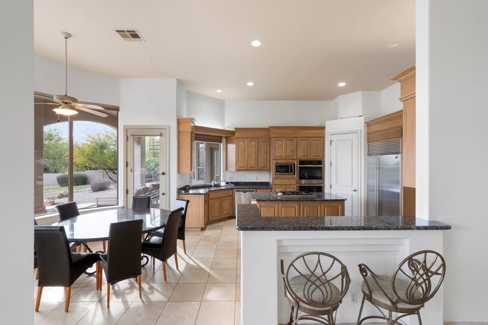 Kitchen and dining. 