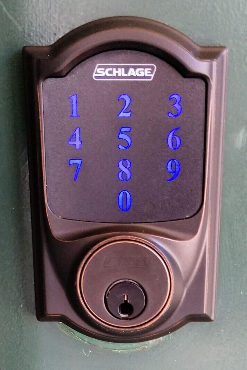 Front door keyless entry