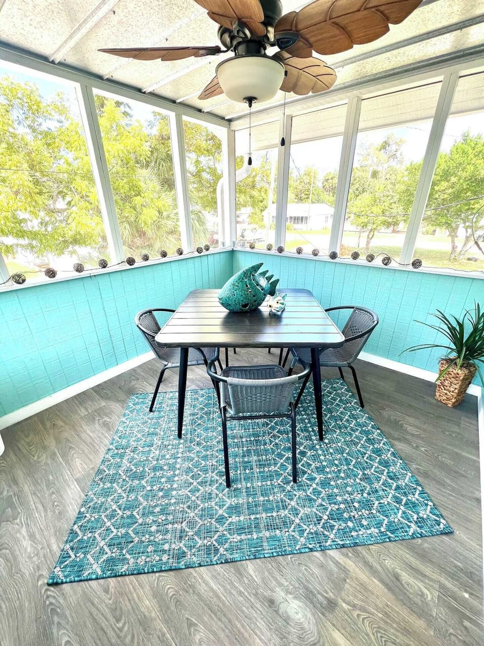 Screened in porch - perfect for early morning coffee