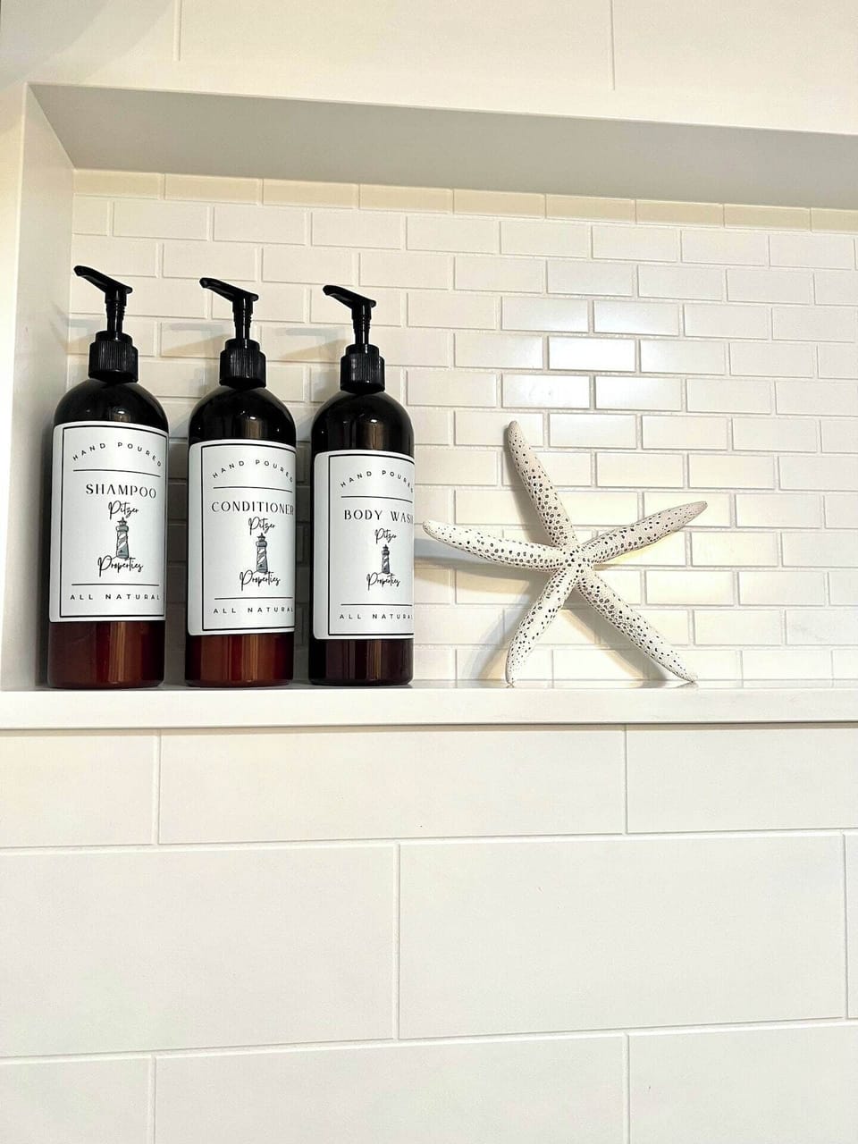 Complementary shower supplies 