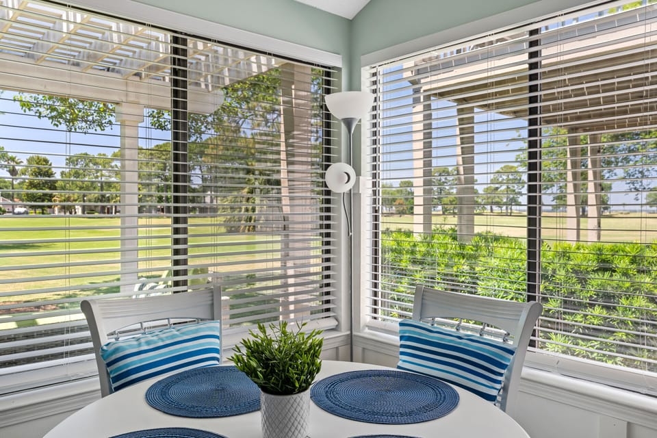Our favorite is breakfast looking into the bay!  