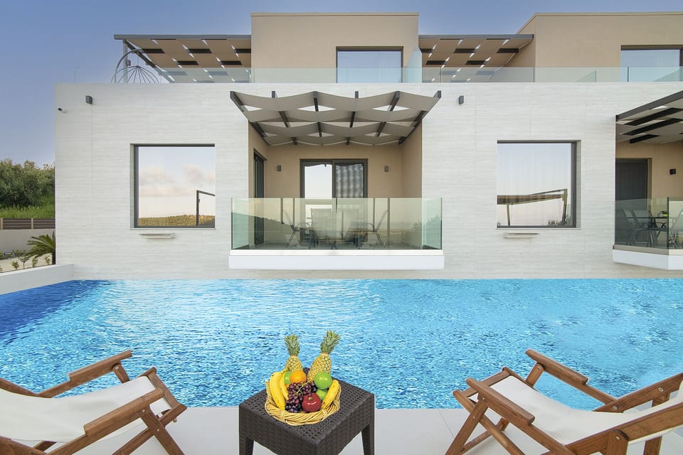 Relaxing area by the pool