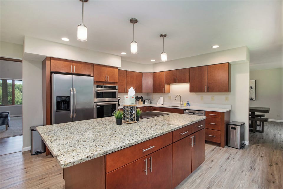 Large and fully-equipped kitchen for cooking all your home-cooked meals!