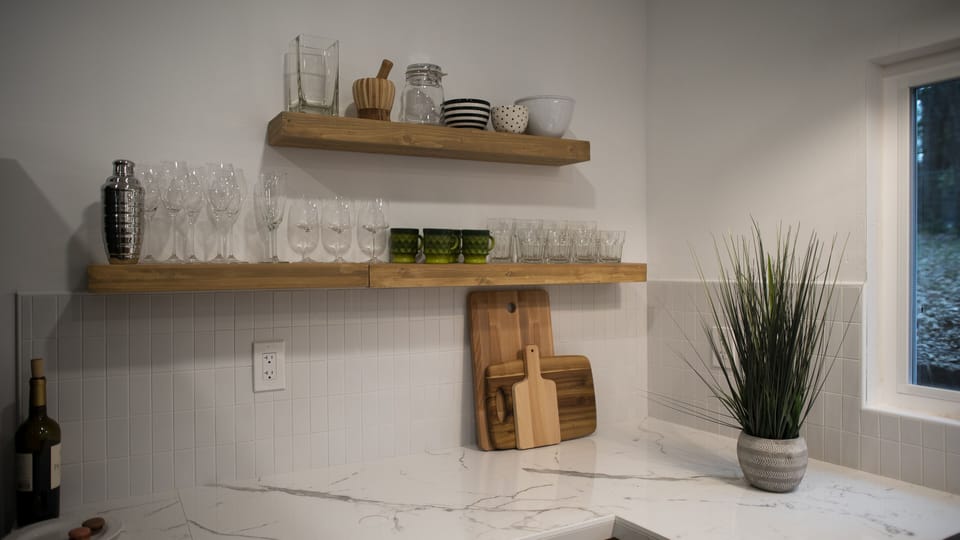 Kitchen is stuffed with the tools you'll want for a comfortable longer term stay
